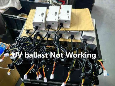 el balastro ultravioleta no funciona